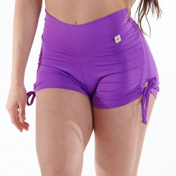 Purple Dream Scrunch Back Yoga Shorts – Bralu